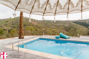 During the hot Andalucian Summer the poolwater warms up to almost 30° Celsius.      